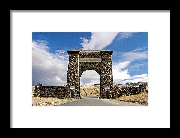 Yellowstone National Park Framed Print featuring the photograph Welcome to Yellowstone by Geraldine Alexander