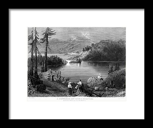 1838 Framed Print featuring the photograph WEST: SETTLEMENT, c1838 by Granger