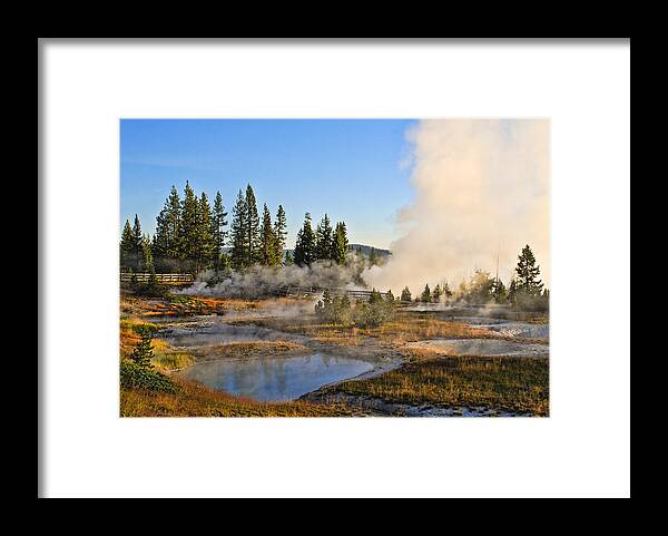 Yellowstone Framed Print featuring the photograph West Thumb Basin in Yellowstone by Betty Eich