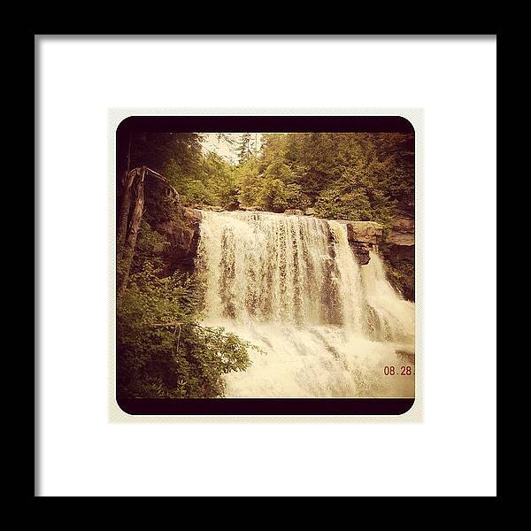 Blackwaterfalls Framed Print featuring the photograph #westvirginia #davis #water #falls by Yiddy W