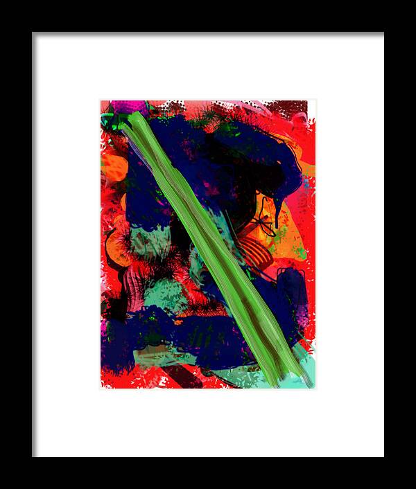 Celery Framed Print featuring the digital art What is Celery by James Thomas