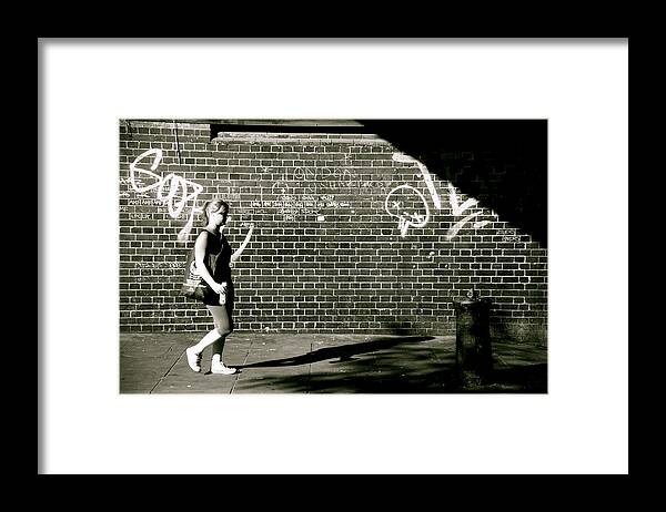 Jezcself Framed Print featuring the photograph What Will The Shadows Hide by Jez C Self