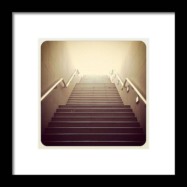 Building Framed Print featuring the photograph Where Does This Lead To? #stairs #lines by Gabriel Kang