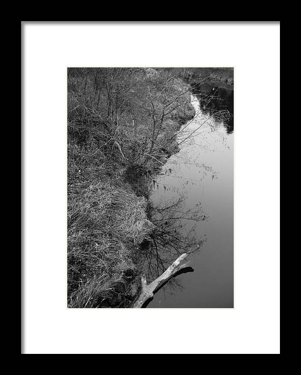 River Framed Print featuring the photograph White Branch Riverside by Kathleen Grace