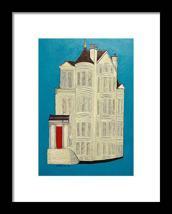 White House Framed Print featuring the painting White House by Robert Handler