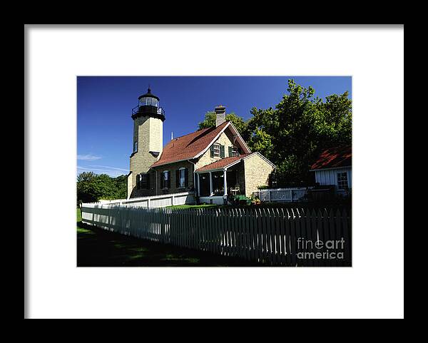 Lighthouse Framed Print featuring the photograph White River Light by Ronald Grogan