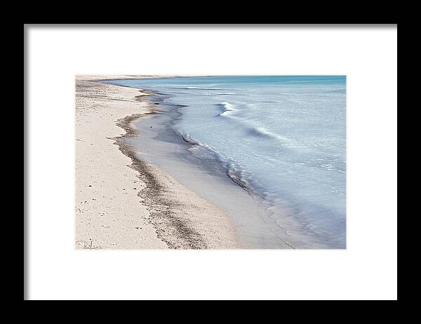 Sand Framed Print featuring the photograph White sand by Raffaella Lunelli