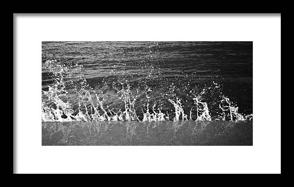 Water Drops Framed Print featuring the photograph Water Splash by Crystal Wightman