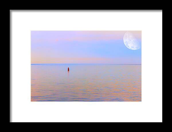 Moon Framed Print featuring the photograph Wide Open Solitude by Bill and Linda Tiepelman
