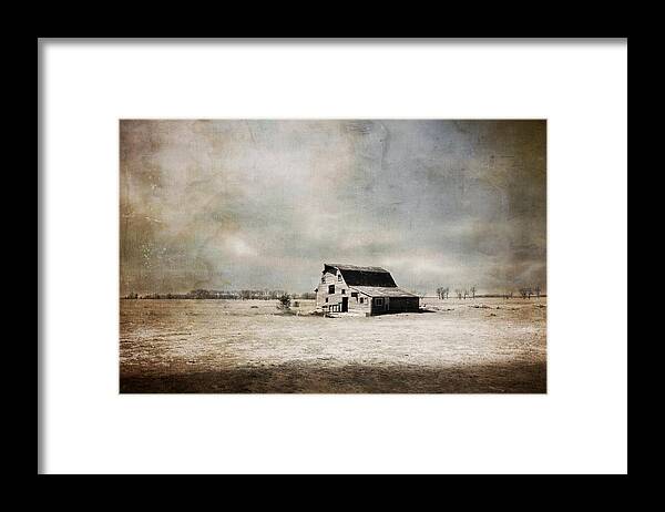 Barn Framed Print featuring the photograph Wide Open Spaces by Julie Hamilton