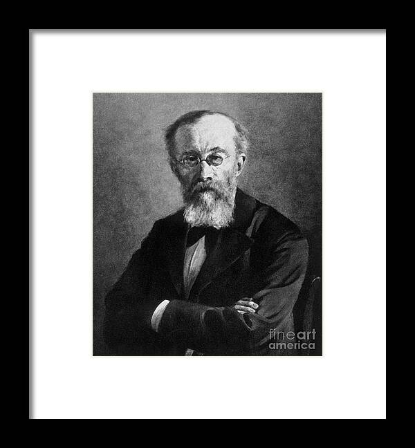 Science Framed Print featuring the photograph Wilhelm Wundt, German Psychologist by Science Source