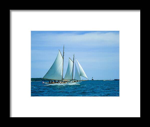 Sailing Framed Print featuring the photograph Wind in the Sails by Al Griffin