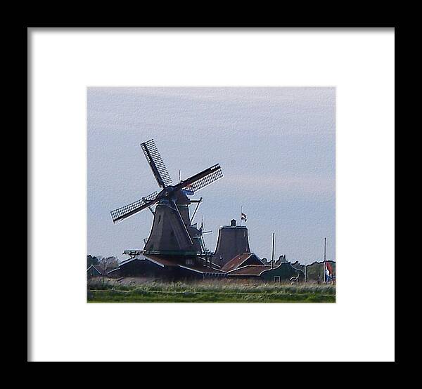 Windmill Framed Print featuring the photograph Windmill by Manuela Constantin