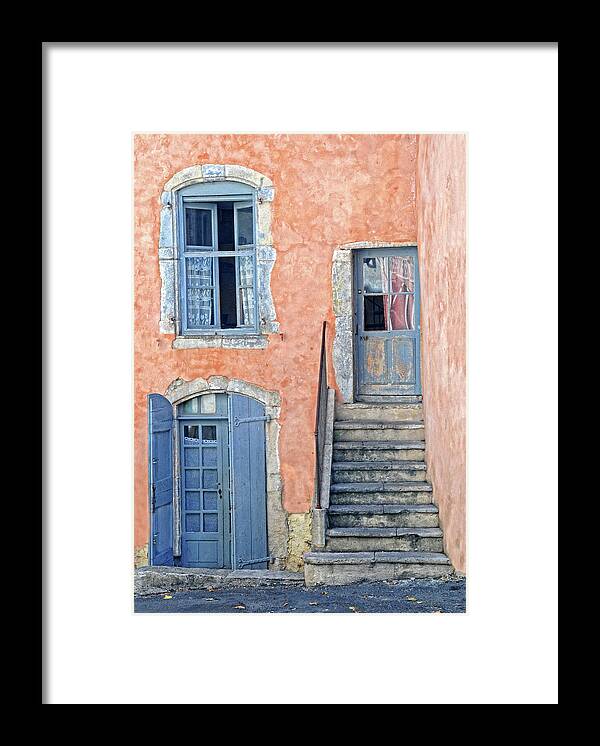 Provence Framed Print featuring the photograph Window and Doors Provence France by Dave Mills