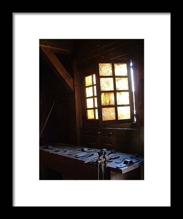 Leather Windows Framed Print featuring the photograph Windows by William OBrien