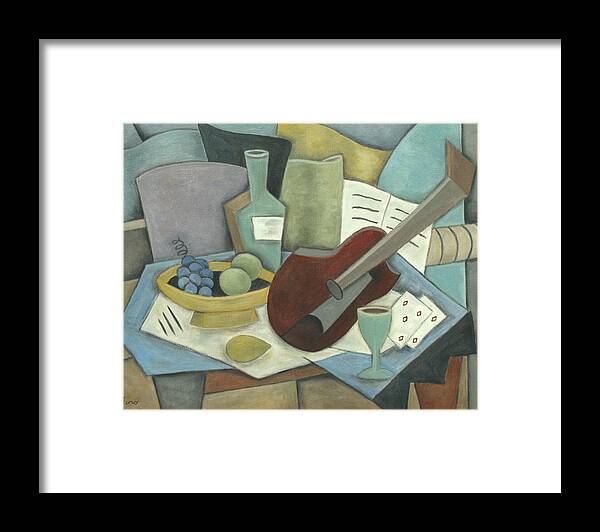 Still Life Framed Print featuring the painting Wine of Diamonds by Trish Toro