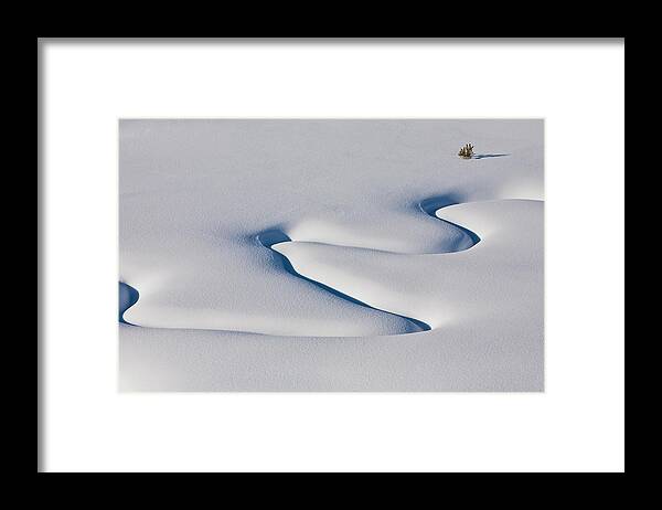 Idaho Framed Print featuring the photograph Winter Meander by D Robert Franz