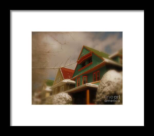 Winter Framed Print featuring the photograph Winter on Rugby Road by Mark Gilman