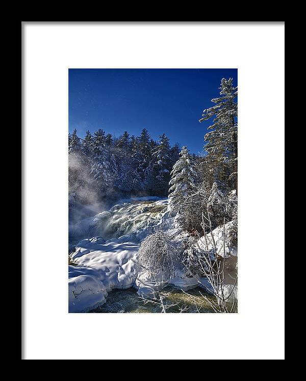 Winter Framed Print featuring the photograph Winter Waterfalls by Prince Andre Faubert