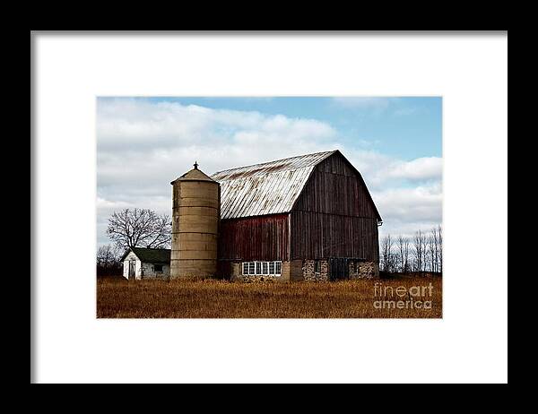 Dairy Barn Framed Print featuring the photograph Wisconsin Dairy Barn by Ms Judi
