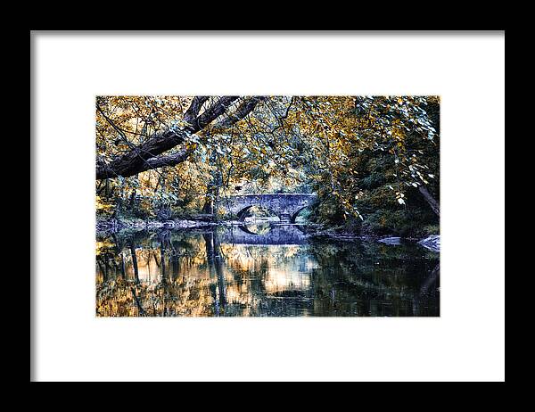 Wissahickon Creek At Bells Mill Framed Print featuring the photograph Wissahickon Creek at Bells Mill by Bill Cannon