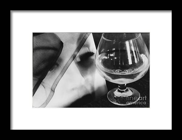 Photography Framed Print featuring the photograph Woman Looking Through Glass Version 1 by Christine Perry