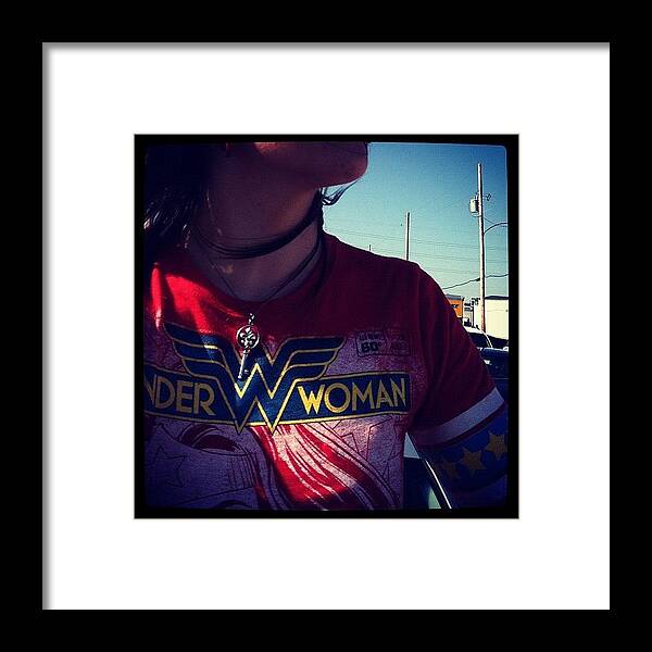 Comiccon Framed Print featuring the photograph Wonder Woman by Rachael Sansing