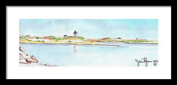 Provincetown Framed Print featuring the painting Wood End Light by James Flynn