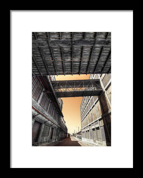 Woolstores Framed Print featuring the photograph Woolstores by Wayne Sherriff