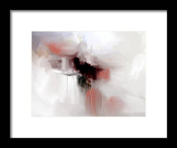  Framed Print featuring the painting Work nb II by Davina Nicholas