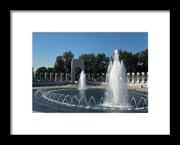 Scenic Framed Print featuring the photograph World War II Memorial--Pacific Pavilion DS035 by Gerry Gantt