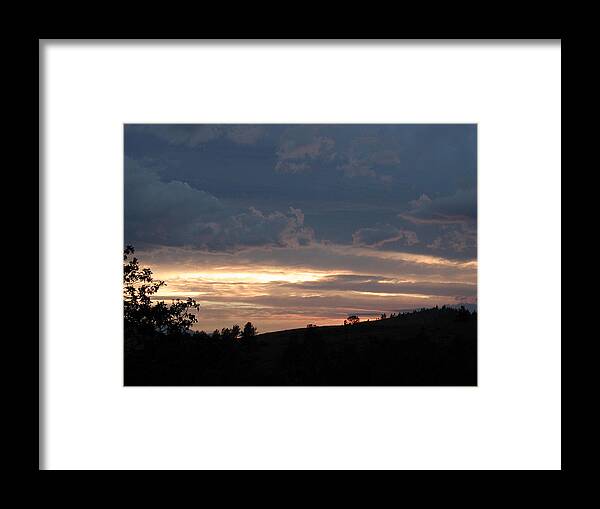  Framed Print featuring the photograph Writing in the Sky by William McCoy
