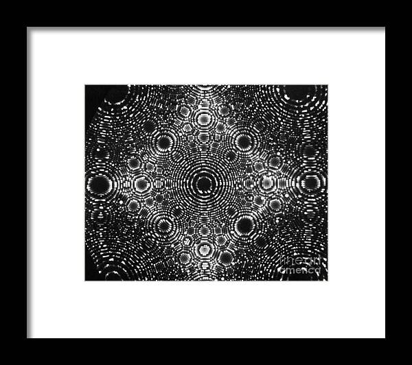 Diffraction Framed Print featuring the photograph X-ray Diffraction Of Iridium by Omikron