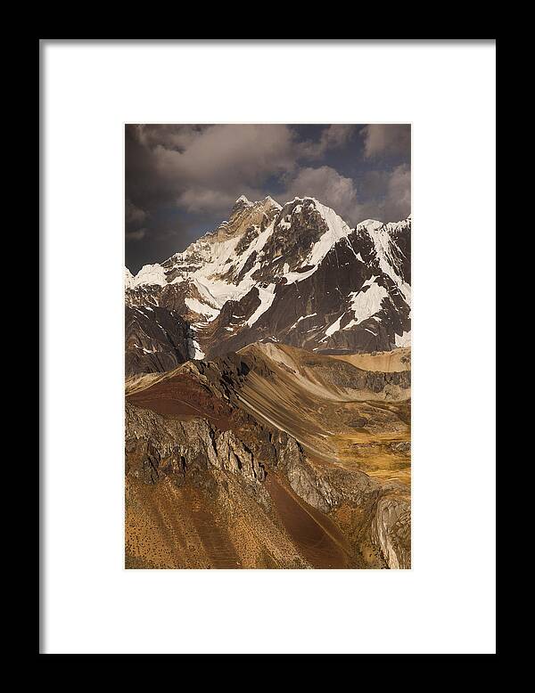 00498219 Framed Print featuring the photograph Yerupaja Chico 6121m In Cordillera by Colin Monteath