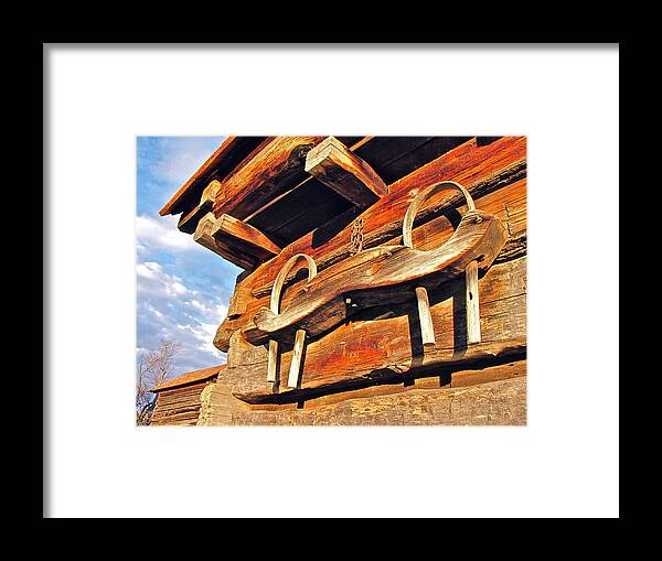 Yoke Framed Print featuring the photograph Yoke at Vance Birth Place by Lori Miller