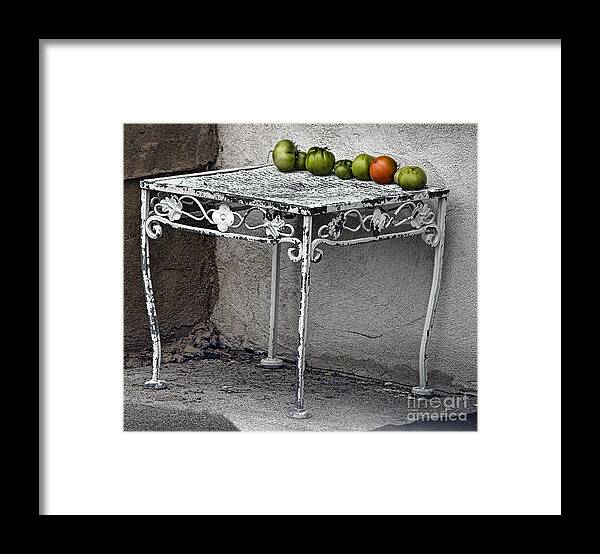 Tomato Framed Print featuring the photograph You Say Tomatoes by Terry Doyle
