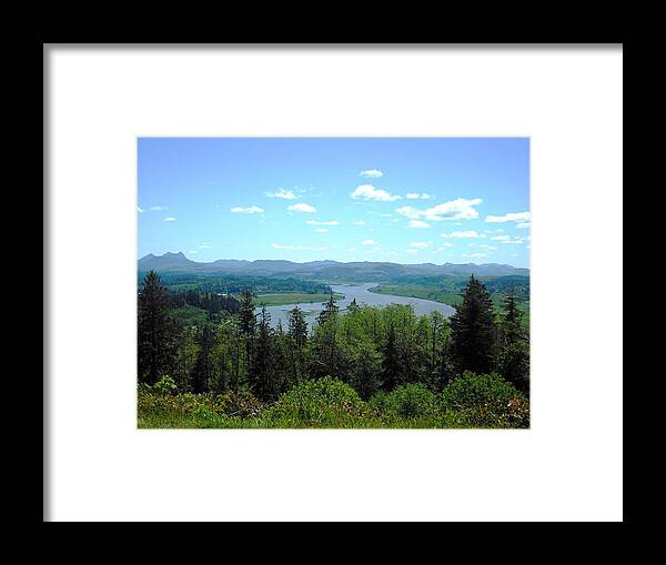 Youngs River Framed Print featuring the photograph Youngs River and Saddle Mountain by Kelly Manning