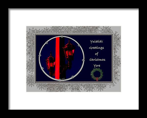 Christmas Framed Print featuring the photograph Yuletide Greetings by DigiArt Diaries by Vicky B Fuller