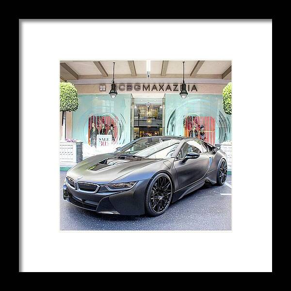 Sportscar Framed Print featuring the photograph 💣 Bmw I8 💣

#bmw #i8 #supercar by Thrill Cars