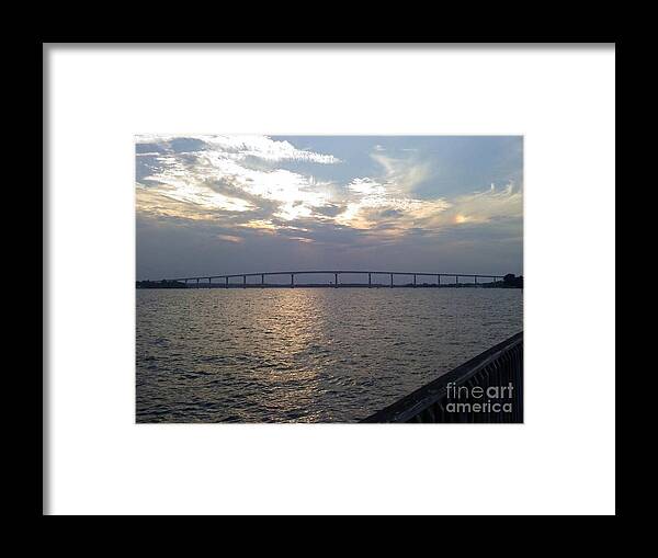 Bridge Framed Print featuring the photograph Gov Thomas Johnson Bridge by Jimmy Clark