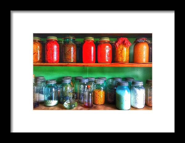 Pantry Framed Print featuring the photograph Pantry by Jame Hayes
