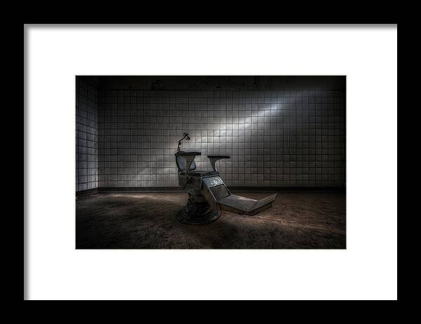 Dentist Framed Print featuring the photograph Sit down Open wide by Jason Green