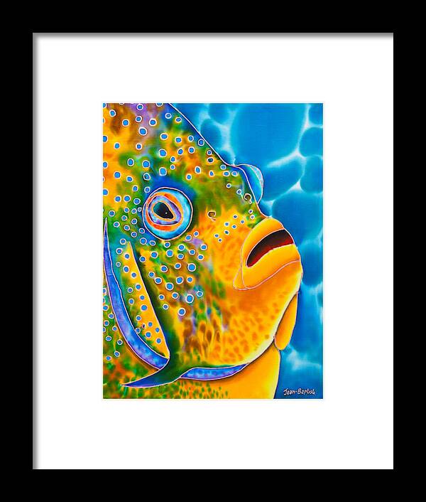 Fish Art Framed Print featuring the painting Angelfish by Daniel Jean-Baptiste