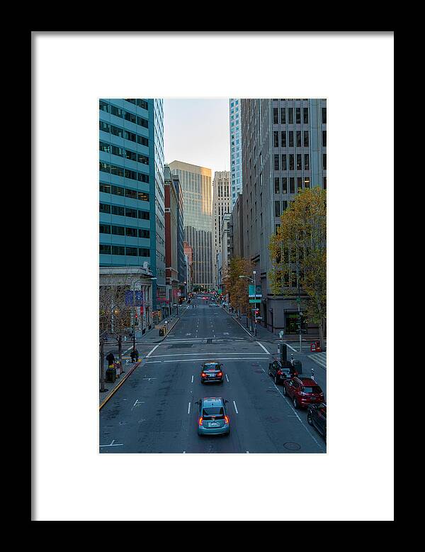 City Framed Print featuring the photograph Street of San Francisco 4 by Jonathan Nguyen