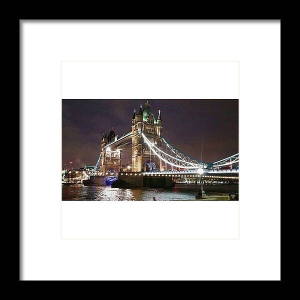 Bridge Framed Print featuring the photograph 🇬🇧💙❤ #towerbridge #london by Lisa Edlbacher