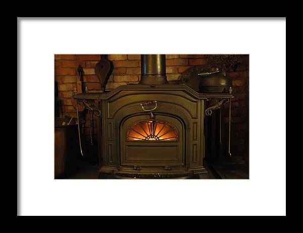 Fireplace Framed Print featuring the photograph Warm and Friendly by Ross Powell