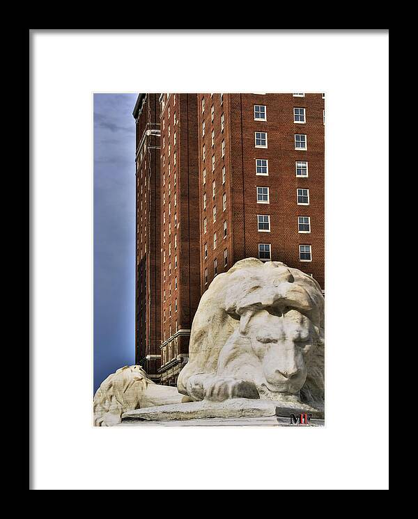 Buffalo Framed Print featuring the photograph 02 The Statler Towers by Michael Frank Jr