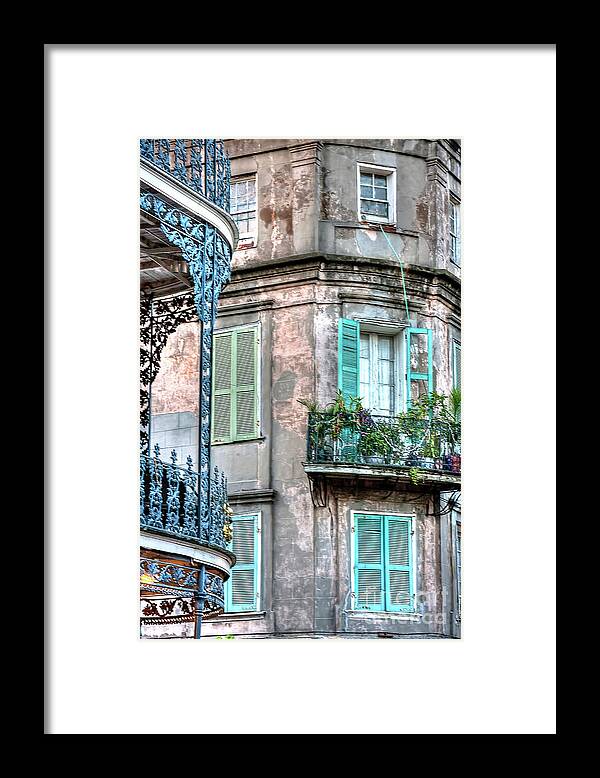 New Framed Print featuring the photograph 0254 French Quarter 10 - New Orleans by Steve Sturgill