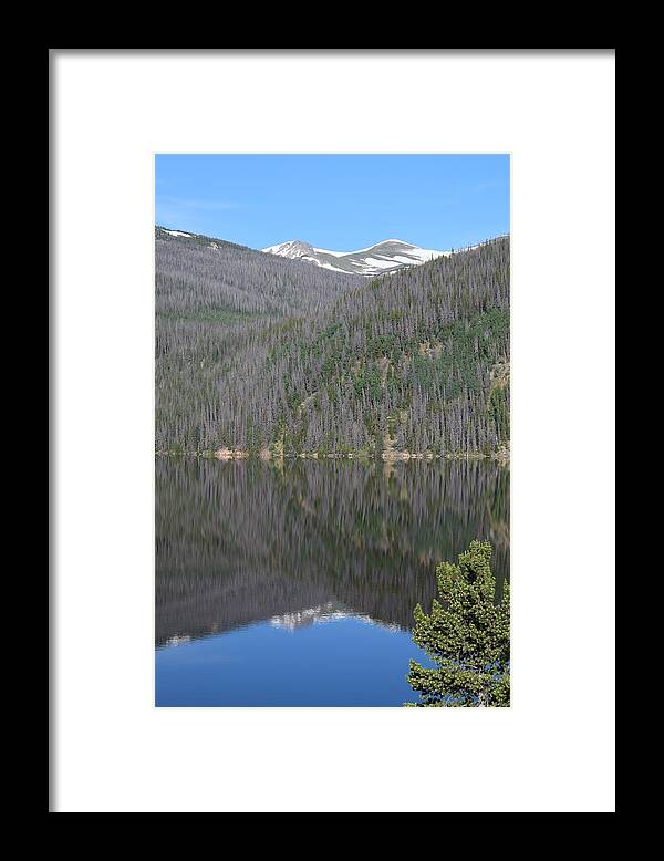 Mountains Framed Print featuring the photograph Chambers Lake Reflection Hwy 14 CO by Margarethe Binkley