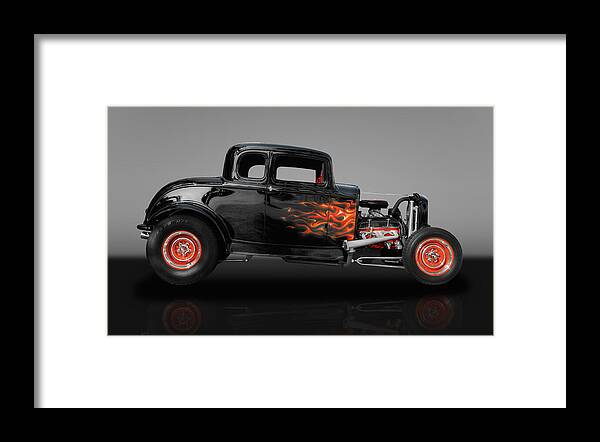 Frank J Benz Framed Print featuring the photograph 1932 Ford 5 Window by Frank J Benz